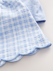 Blue Gingham Flowers Short Sleeve T-Shirt and Shorts Set (3mths-7yrs) - Image 6 of 6