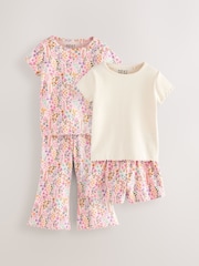 Pink Top and Shorts Set 2 Pack (3mths-7yrs) - Image 1 of 3