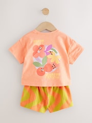 Orange Cherry Short Sleeve T-Shirt and Shorts Set (3mths-7yrs) - Image 7 of 9