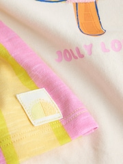 Ecru/Pink Ice Cream Character Short Sleeve T-Shirt and Shorts Set (3mths-7yrs) - Image 9 of 9