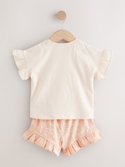Pink Ballet Girl and Bunny Short Sleeve T-Shirt and Shorts Set (3mths-7yrs) - Image 6 of 8
