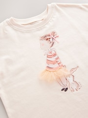 Pink Ballet Girl and Bunny Short Sleeve T-Shirt and Shorts Set (3mths-7yrs) - Image 8 of 8