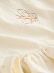 Blumenstickerei in Cremefarbe - Short Sleeve Frill Hem Top and Shorts Set (3mths-7yrs) - Bild 8 von 8