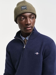 GANT Green Archive Sheild Terry Beanie Hat - Image 1 of 3