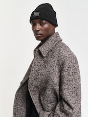 GANT Black Archive Sheild Terry Beanie Hat - Image 1 of 3