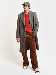GANT Red Wool Boucle Crew Neck Jumper - Image 5 of 7