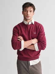 GANT Red Classic 100% Cotton V-Neck Jumper - Image 3 of 4