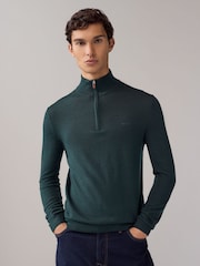 GANT Green Extrafine Merino Wool Jumper - Image 1 of 4