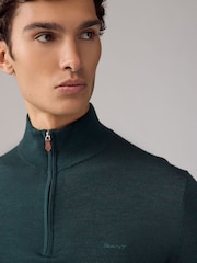 GANT Green Extrafine Merino Wool Jumper - Image 3 of 4