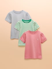 Leuchtend mehrfarbig - Joules Let's Go Short Sleeve T-Shirt Three Pack - Bild 1 von 13