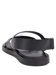 Jones Bootmaker Worcester Leather Black Sandals - Image 3 of 5