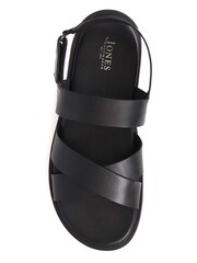 Jones Bootmaker Worcester Leather Black Sandals - Image 4 of 5