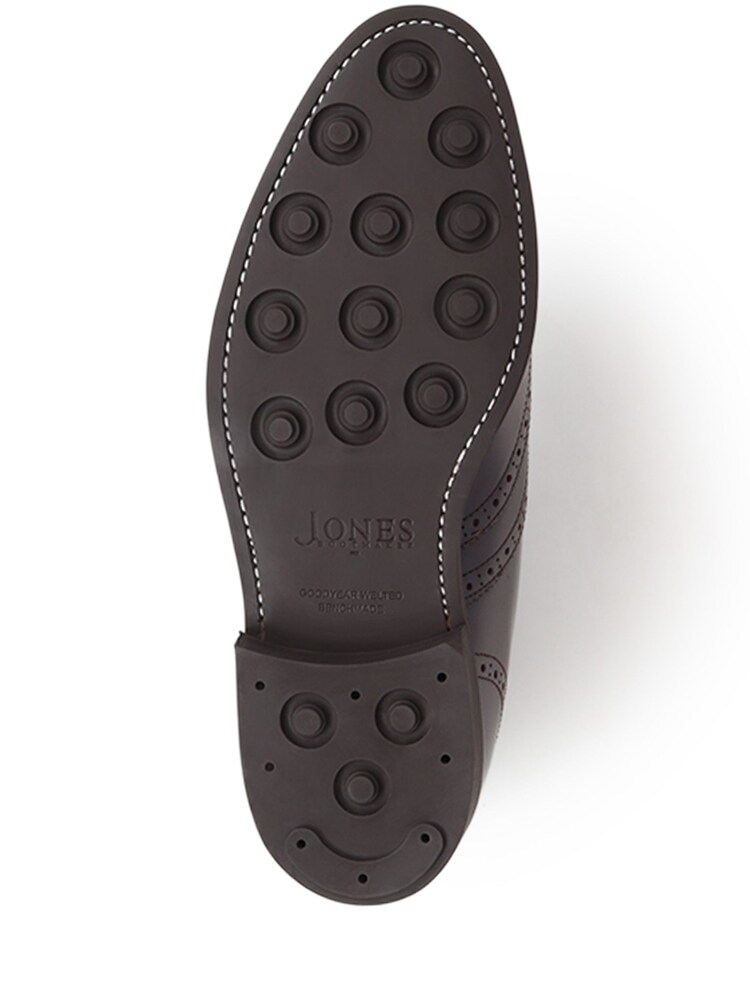 Temno rjava barva - Črni usnjeni moški oxford brogue čevlji Jones Bootmaker Mayfair Goodyear Welted Men's - Slika 5 iz 5 Temno rjava barva - Črni usnjeni moški oxford brogue čevlji Jones Bootmaker Mayfair Goodyear Welted Men's - Slika 5 iz 5