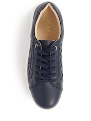 Azul - Zapatillas de deporte de piel con cordones Allana de Jones Bootmaker - Imagen 4 de 5