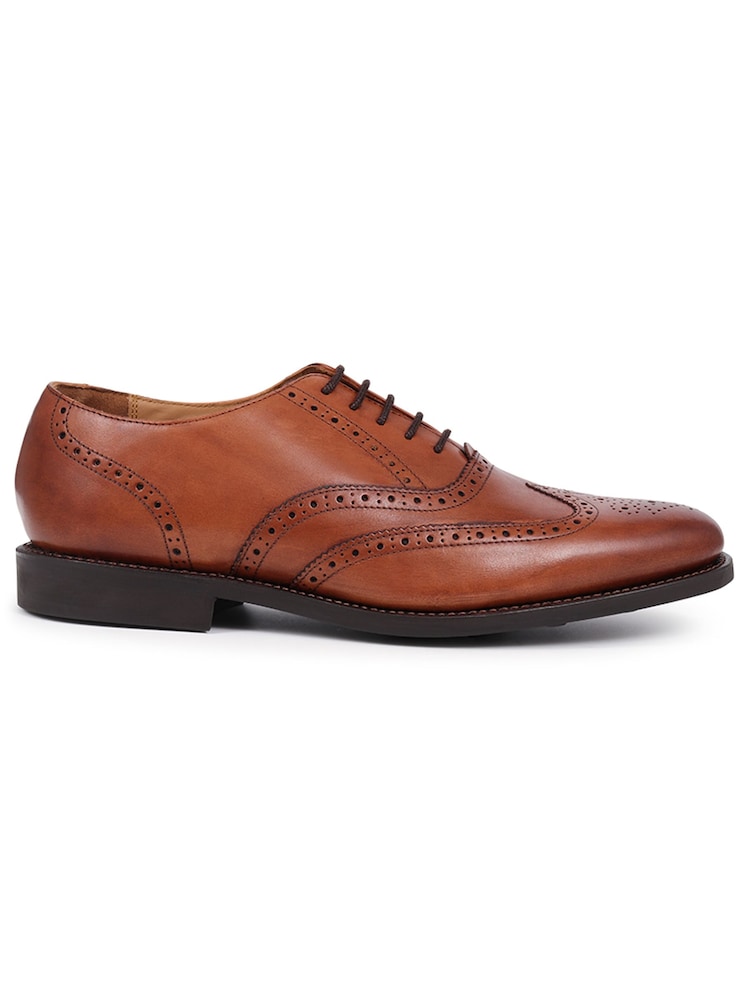 Jones Bootmaker Black Mayfair Goodyear Welted Men's Leather Oxford Brogues - Image 1 of 5