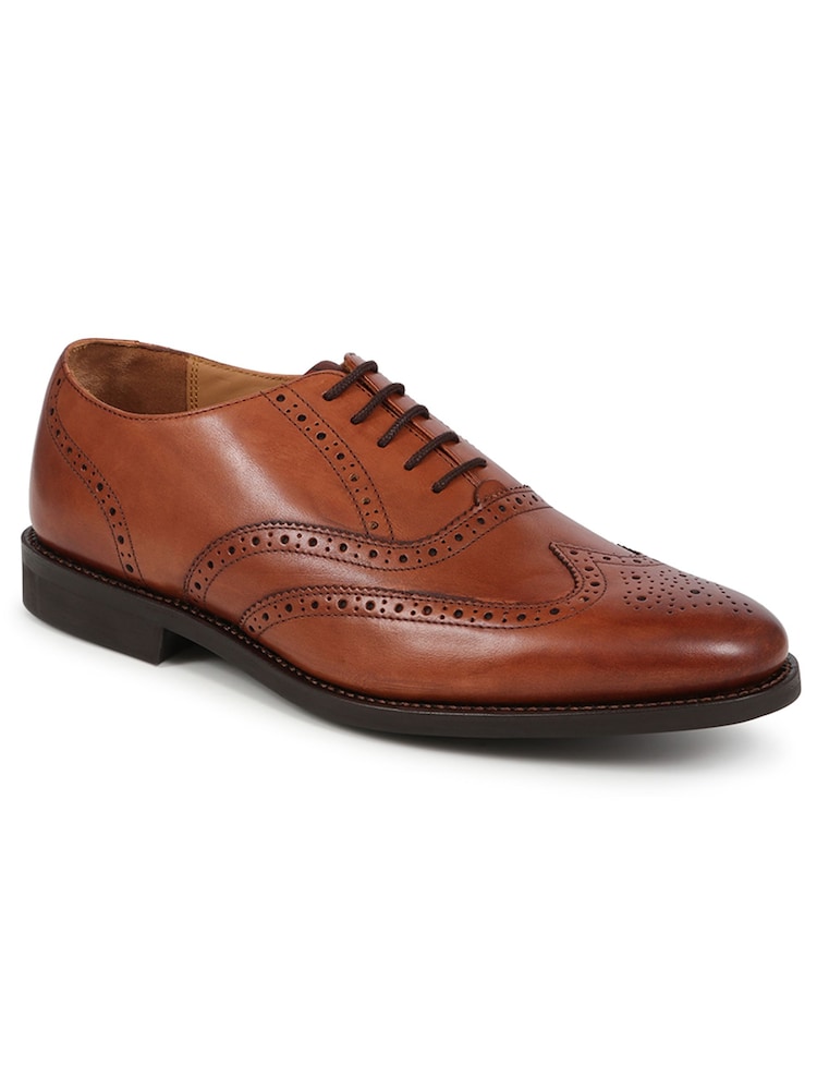 Jones Bootmaker Black Mayfair Goodyear Welted Men's Leather Oxford Brogues - Image 2 of 5