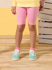 Blau und Pink - Joules Cartwheel Pack Of Two Cotton Stretch Cycling Shorts - Bild 2 von 11