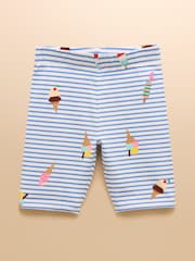 Blau und Pink - Joules Cartwheel Pack Of Two Cotton Stretch Cycling Shorts - Bild 7 von 11