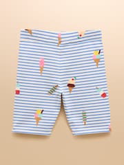 Blau und Pink - Joules Cartwheel Pack Of Two Cotton Stretch Cycling Shorts - Bild 9 von 11