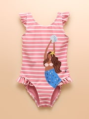 Rosa - Joules Splash Printed Swimsuit - Imagen 1 de 4