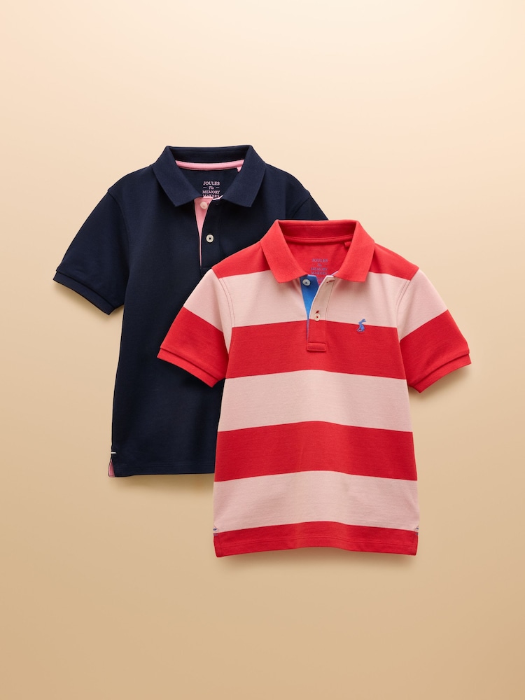 Joules Woody Multi Navy Polo Shirt Multipack - Image 1 of 9 Joules Woody Multi Navy Polo Shirt Multipack - Image 1 of 9