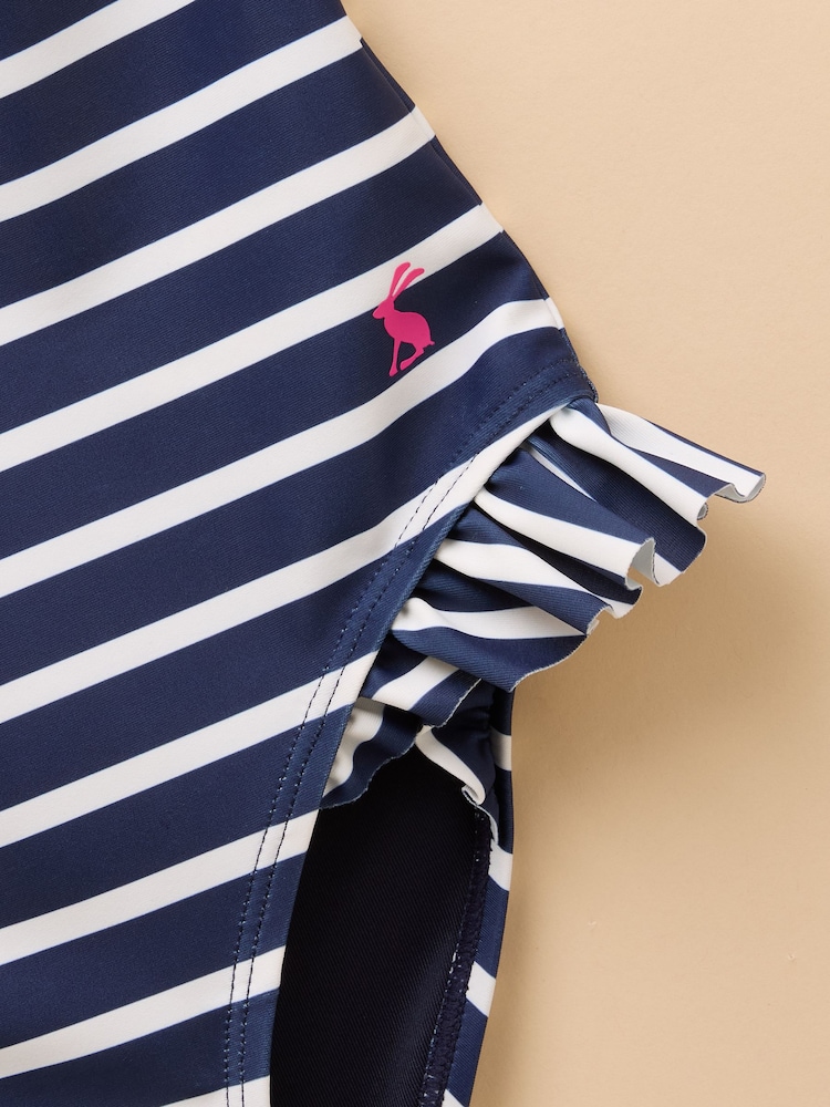 Blauw - Joules Splash Printed Swimsuit - Image 3 of 4