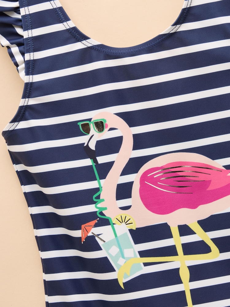 Blau - Joules Splash Badeanzug mit Print - Bild 4 von 4 Blau - Joules Splash Badeanzug mit Print - Bild 4 von 4