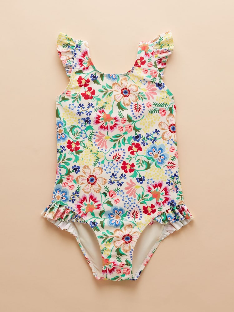 Multi - Joules Splash Printed Swimsuit - Image 3 of 6
