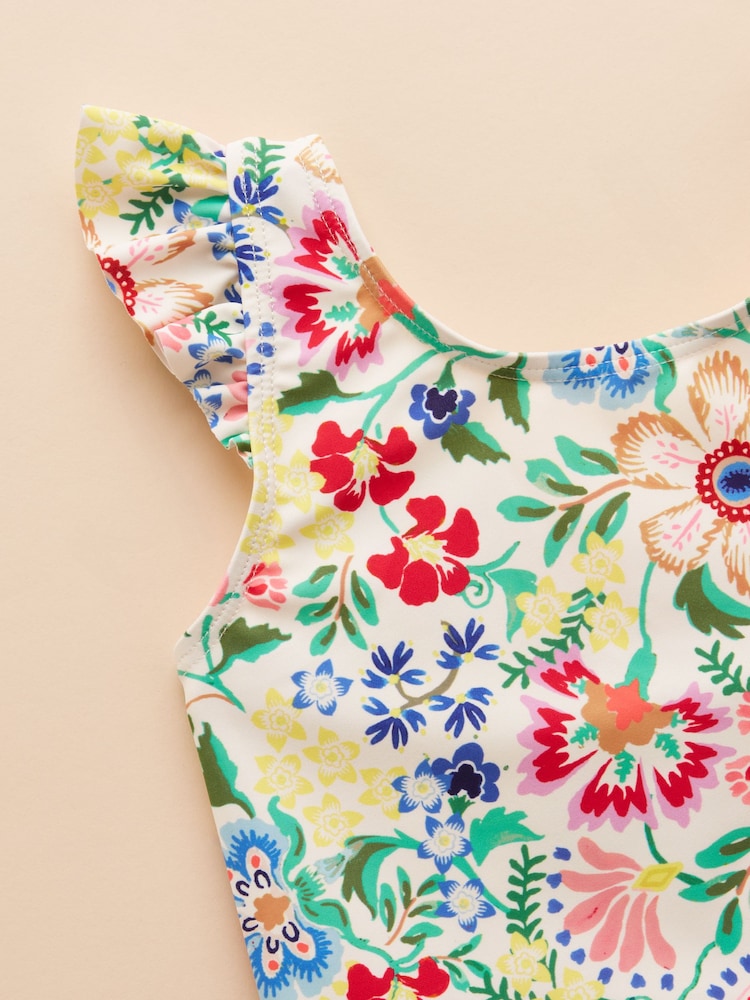 Multi - Joules Splash Printed Swimsuit - Image 4 of 6