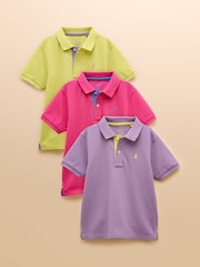 Joules Woody Multi Bright Polo Shirt Multipack - Image 1 of 10