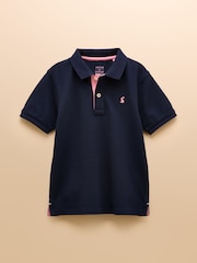 Azul marino - Polo de piqué de algodón Woody de Joules - Imagen 2 de 7