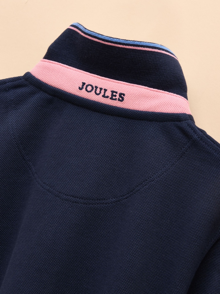 Azul marino - Polo de piqué de algodón Woody de Joules - Imagen 7 de 7