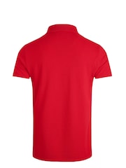 Rot - Weird Fish Miles Pique 100% Cotton Polo Shirt - Bild 8 von 8