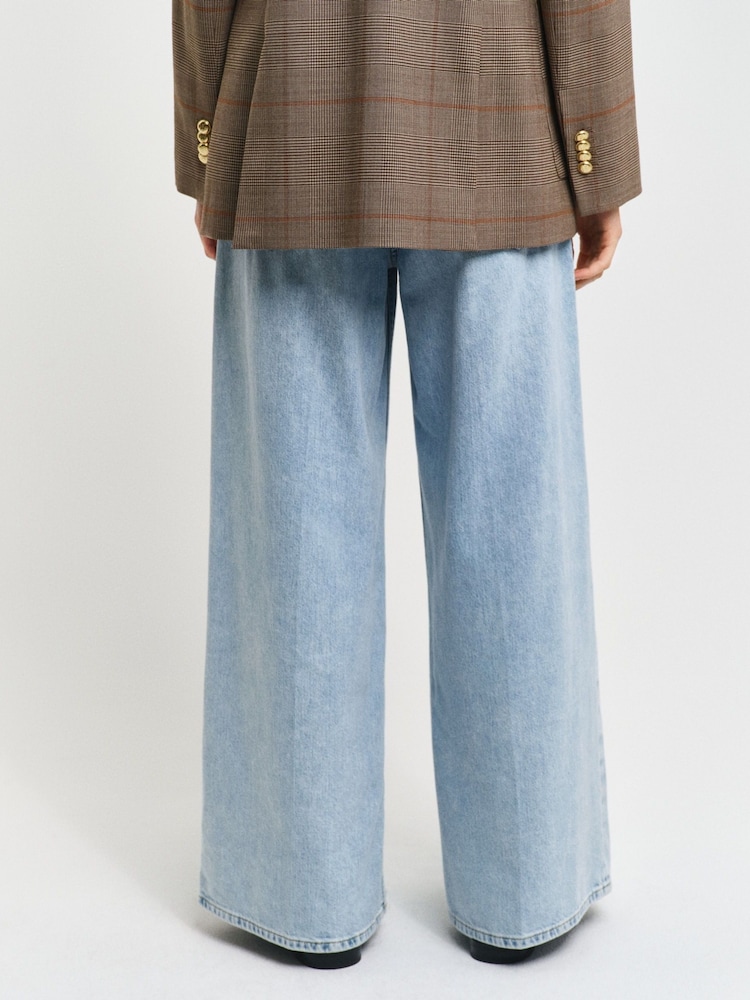 GANT Blue Wide Crease 100% Cotton Jeans - Image 2 of 7 GANT Blue Wide Crease 100% Cotton Jeans - Image 2 of 7