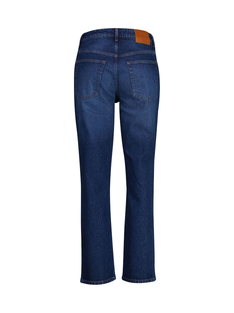 GANT Blue Straight Cropped Jeans - Image 2 of 2