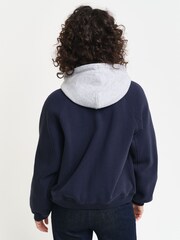 GANT Blue Varsity Badge Jersey Jacket - Image 2 of 4