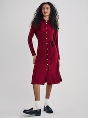 Красный - GANT Slim Jersey Shirt Dress - Image 1 of 4