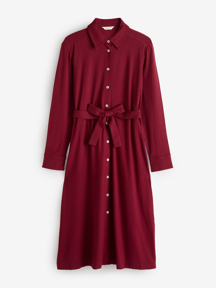 Красный - GANT Slim Jersey Shirt Dress - Image 4 of 4