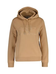 GANT Cream Dove Regular Tonal Shield Sweat Top - Image 1 of 2