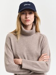 GANT Herringbone Detail Roll Neck Dress - Изображение 4 из 6