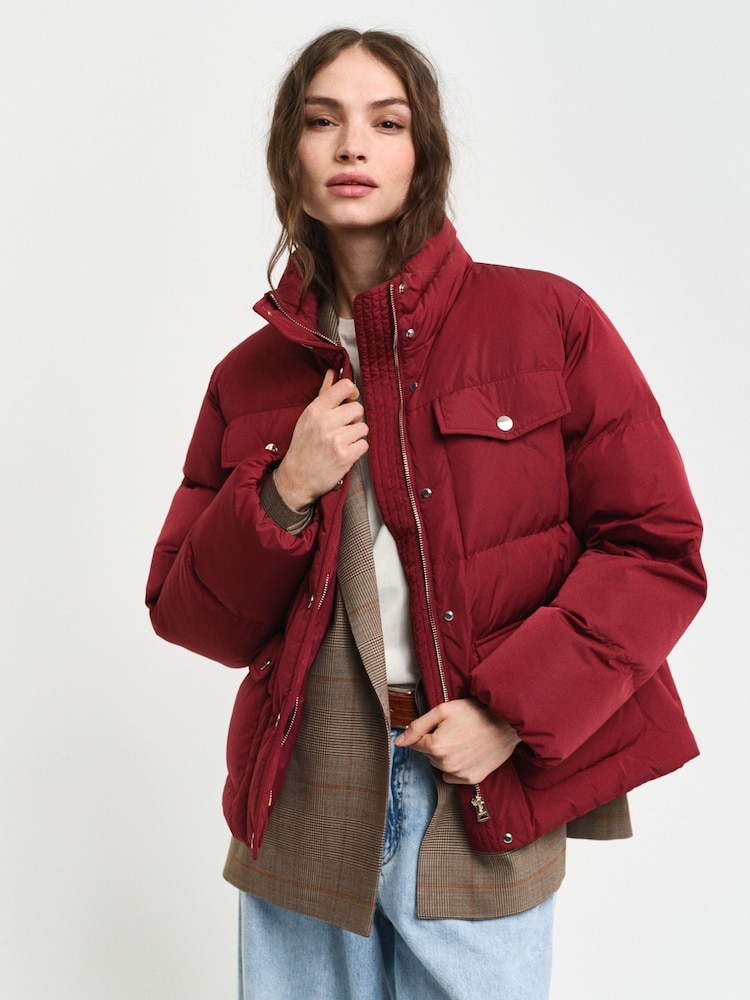 GANT Red Active Cloud Jacket - Image 1 of 5