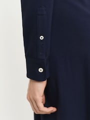 GANT Blue Slim Jersey Shirt Dress - Image 4 of 5