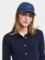 GANT Blue Slim Jersey Shirt Dress - Image 5 of 5