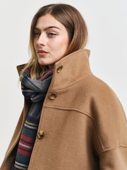 GANT Brown Cropped Wool Jacket - Image 6 of 7