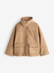 GANT Brown Cropped Wool Jacket - Image 7 of 7