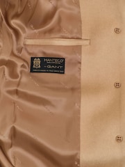GANT Brown Classic Tailored Wool Coat - Image 7 of 7