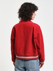 GANT Red 100% Cotton Cord Varsity Jacket - Image 2 of 6