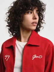 GANT Red 100% Cotton Cord Varsity Jacket - Image 5 of 6