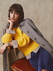 GANT Brown Mini Checked Car Coat - Image 1 of 8