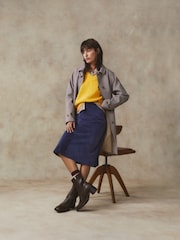 GANT Brown Mini Checked Car Coat - Image 2 of 8